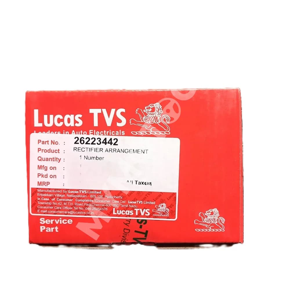 Lucas TVS - Rectifier Assembly - 26223442