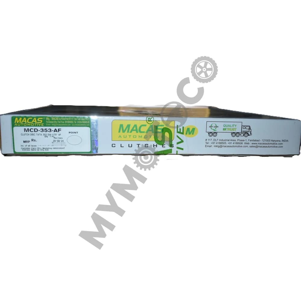 Macas Clutch - Tata 353 Dia Clutch Disc 1.75" AF Facing