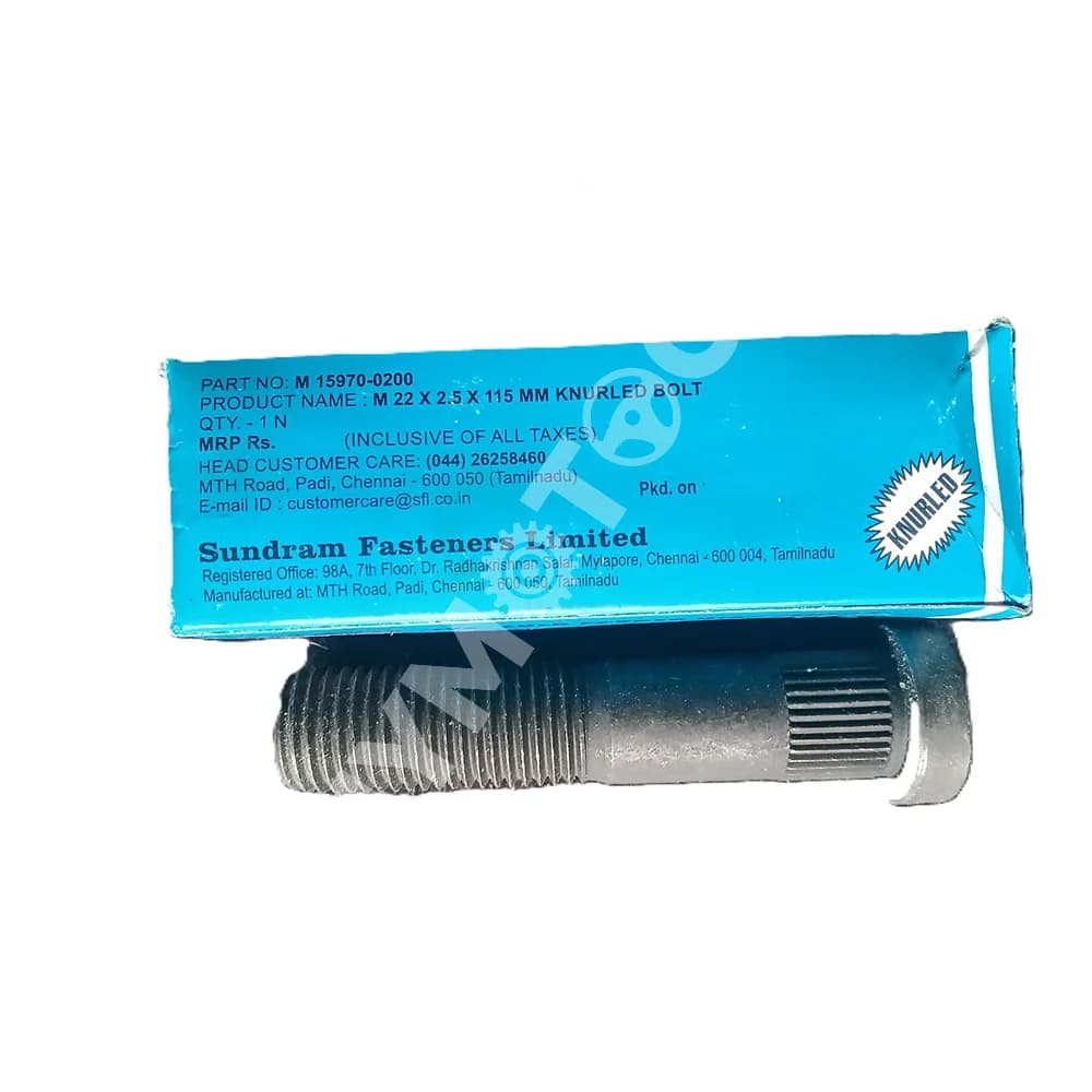 TVS Plain Bolt - M22x2.5x115mm - M15970-0200 - pack of 10