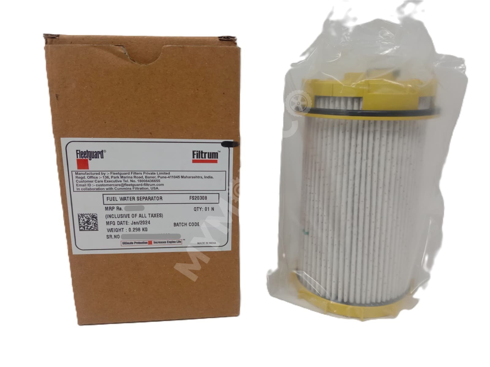 Fleetguard (FWS Main) Diesel Filter - Tata Ultra 1518, Ashok leyland boss, ecomet eicher pro 1000& 2000 series