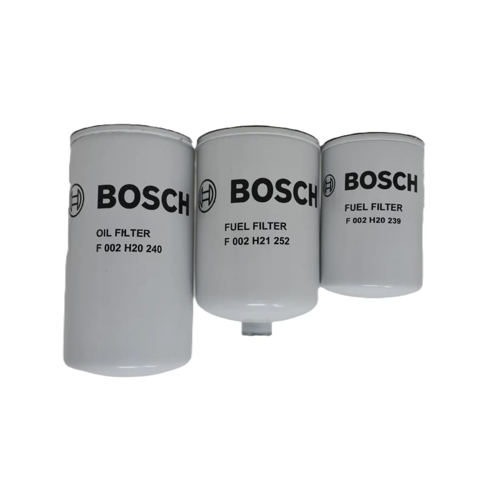 Bosch Filter Kit (252+239+240) - Tata Cummins BS III,1510, 1613, 2515,2516, 3015, 3516, 4018 EX Model, Pre 2010 Models
