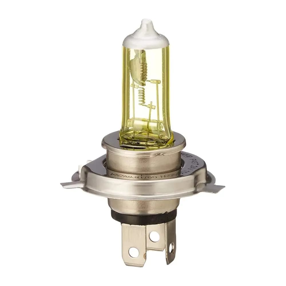 Uno Minda H4-5035 H4 24V 100/90W YELLOW -HEAD LIGHT ALL WEATHER HALOGEN BULB QUARTZ GLASS