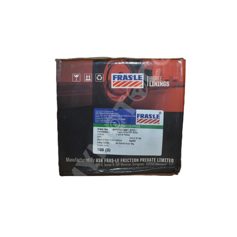 FRAS-LE Brake Liner - Front and Rear - TT-LCV-T709 Front and Rear - Standard
