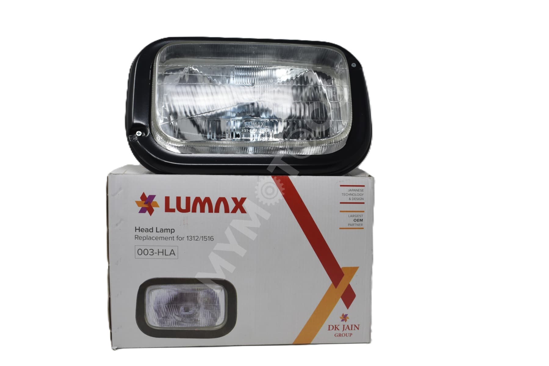 Lumax Head Light Assembly (Right) - Tata 1516/2416 Hyva P43T