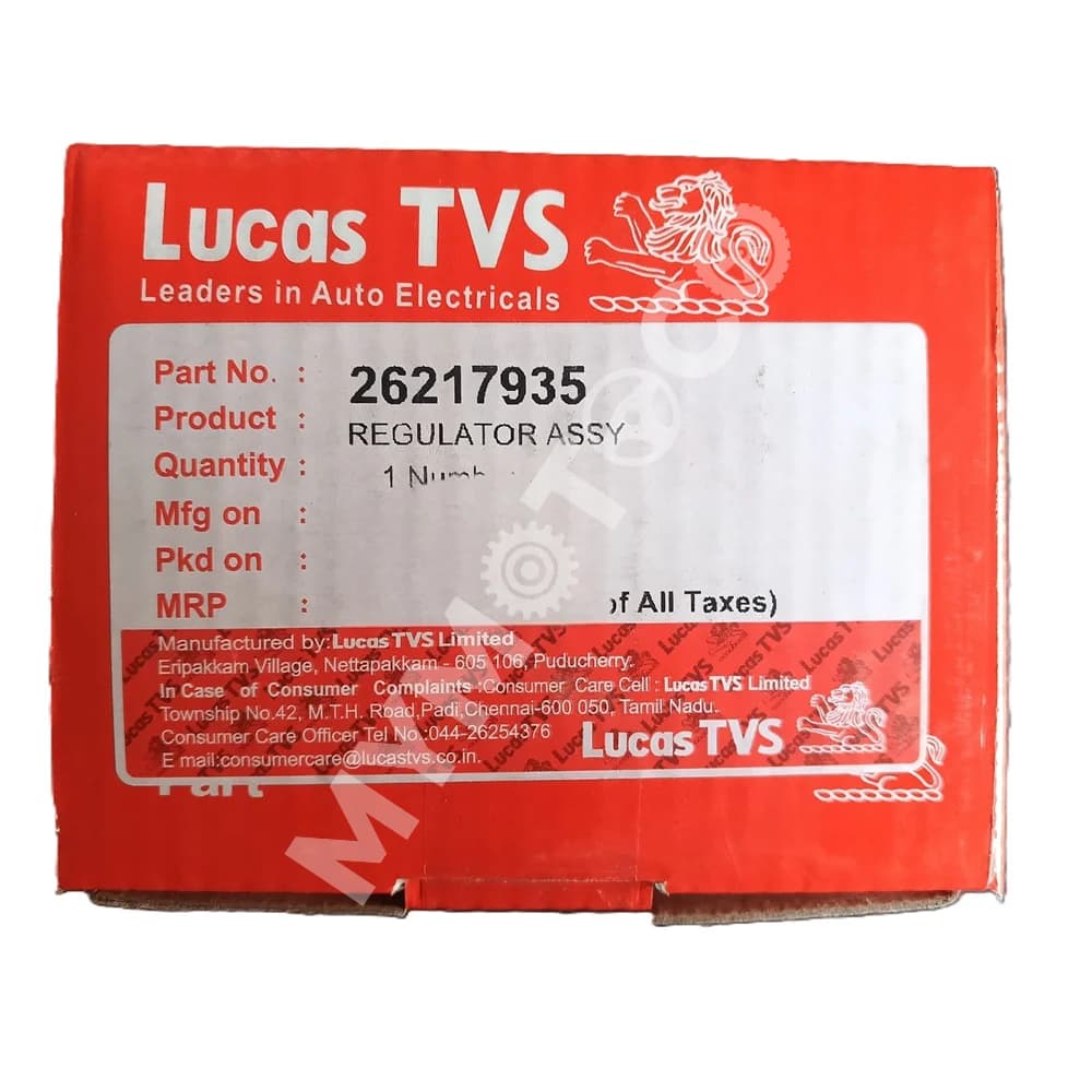 Lucas TVS - Regulator Assembly - 26217935