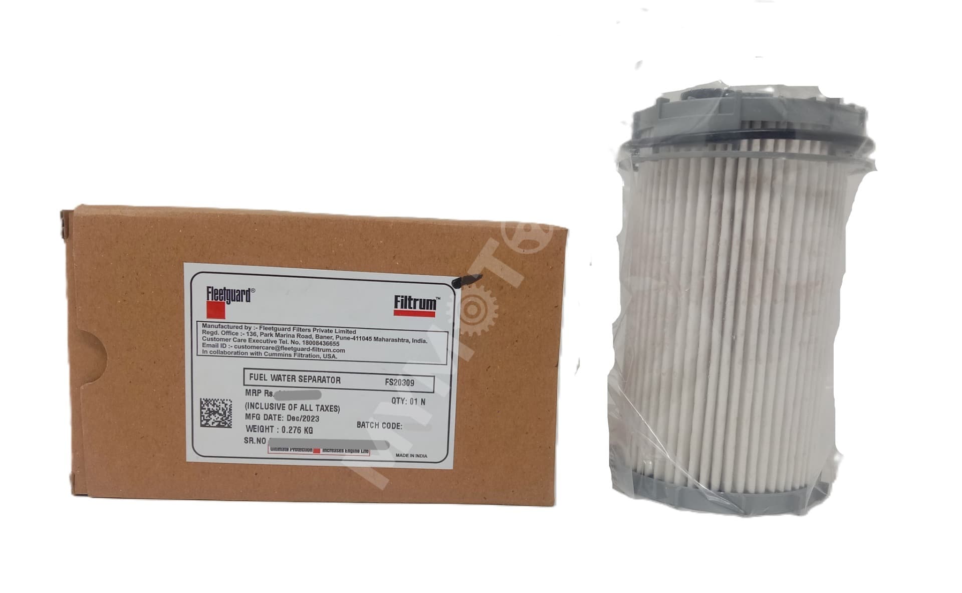 Fleetguard (FWS Pre) Diesel Filter - Tata Ultra 1518, Ashok leyland boss, ecomet eicher pro 1000& 2000 series
