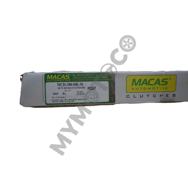 Macas Clutch - Tata 380 Dia Clutch Disc (HC Facing) 36 Hole - Image 3