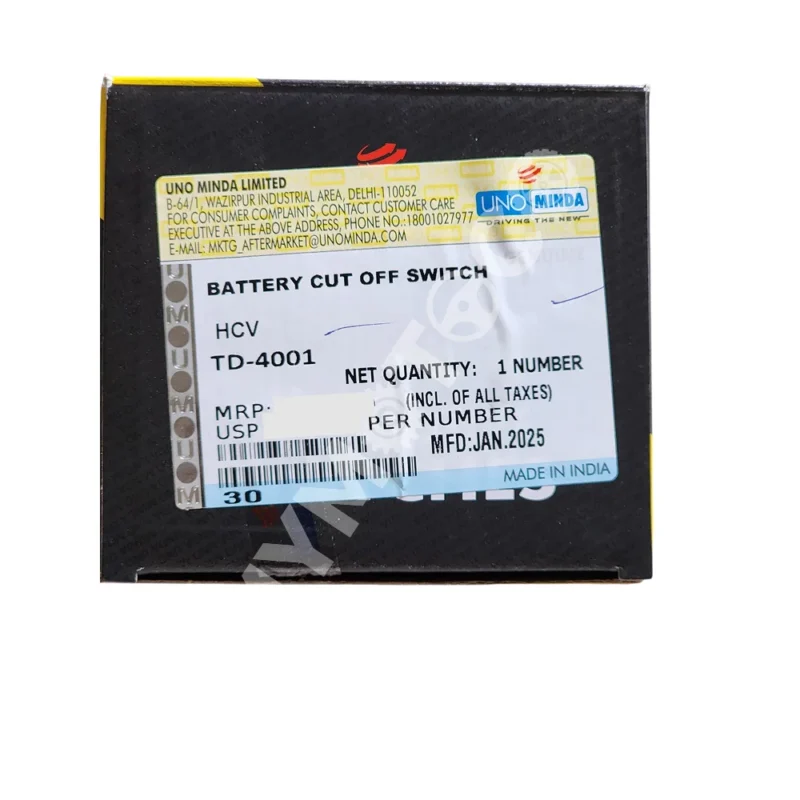 Uno Minda - TD-4001 Battery Cutoff Switch - Image 3