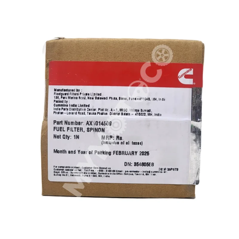 Cummins Fleetguard (Spin on) Secondary Diesel Filter - Eicher HD Legacy BSIII, Tata Ultra BS IV - Image 4