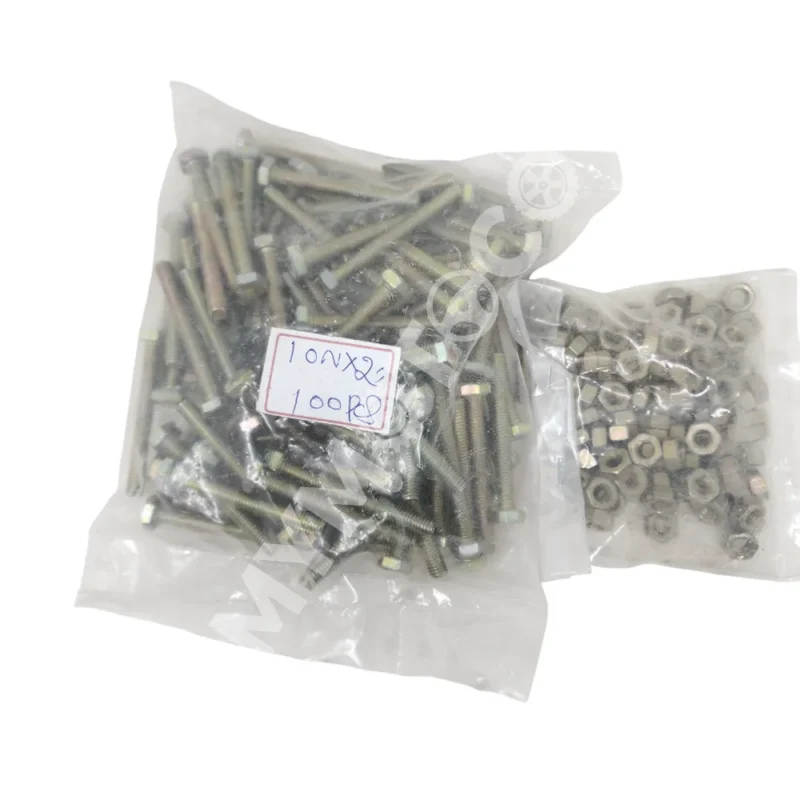 Generic Nut Bolt 10no - 2" - pack of 100