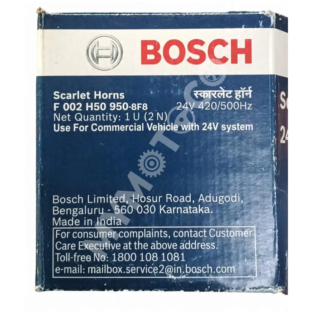 BOS0328.100.002 - Spare Parts - Service